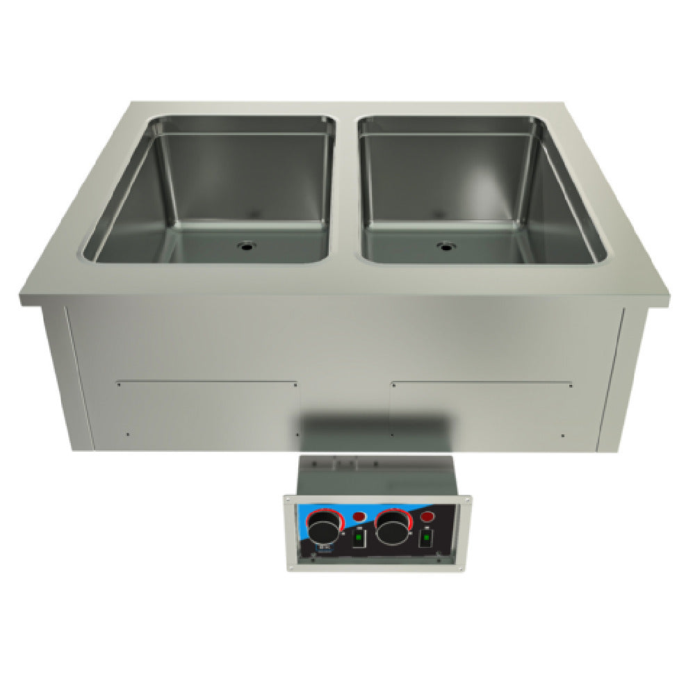 BK Resources E-HP-2 - Hot Food Well Unit, 2-Compartment, Drop-In