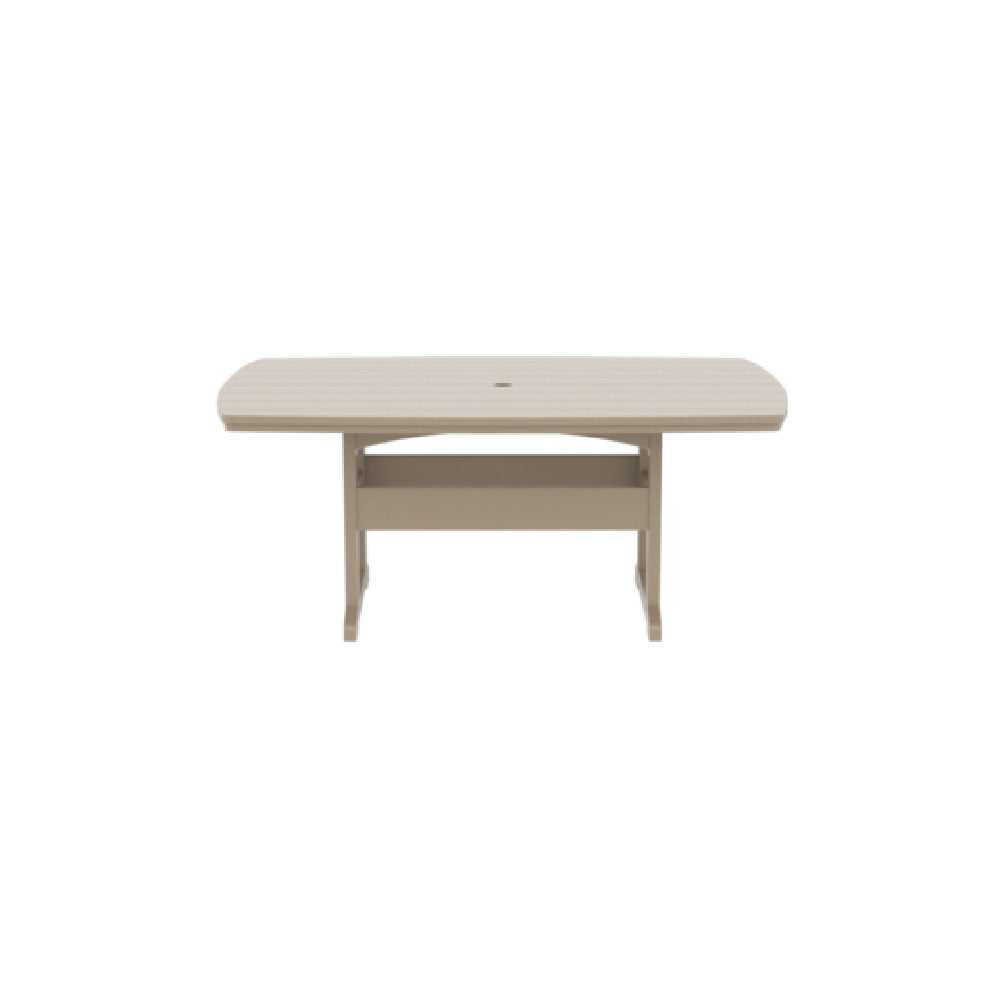Plantation Prestige Commercial Furniture 3214472-01 UPGRD Durawood Dining Table 44" X 72" Rectangular