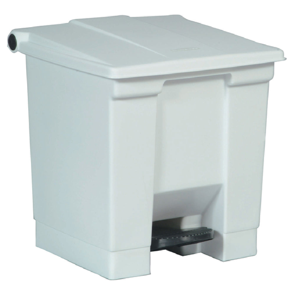 Rubbermaid FG614300WHT - Step-On Container, 8 Gallon, 16-1/4" X 15-3/4"W X 17-1/8"H
