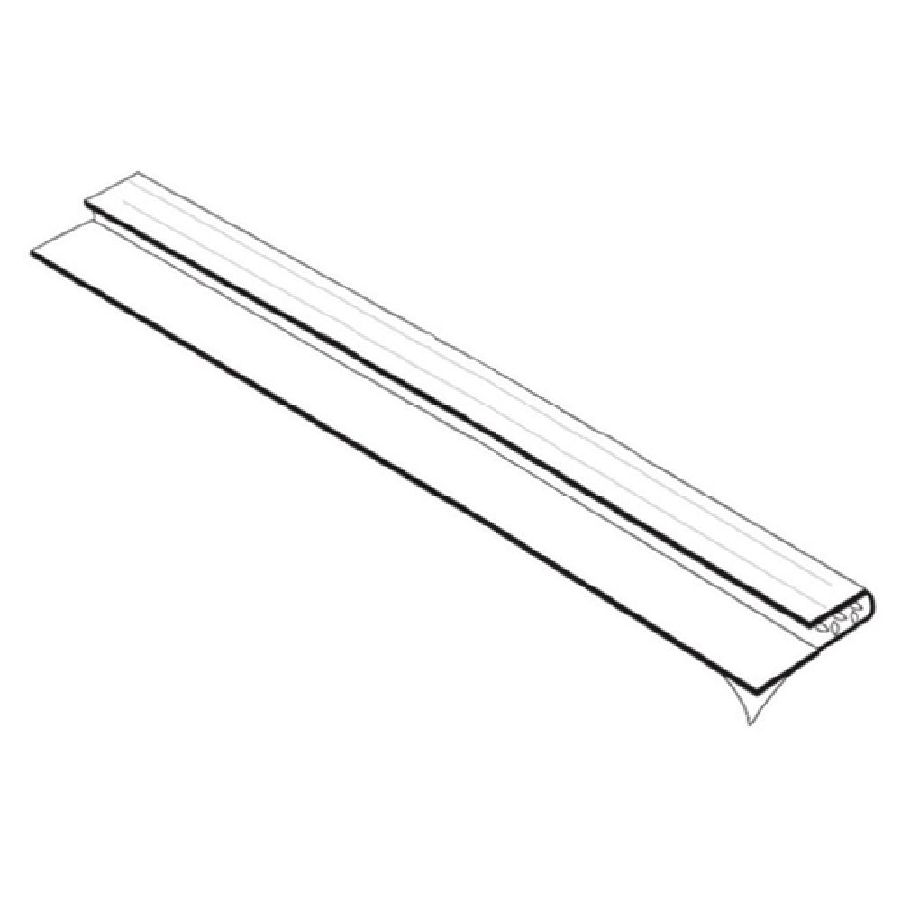 Hubert 58925 - HoldzFast Sign Holder, 3" X 3/4", Adhesive Backing