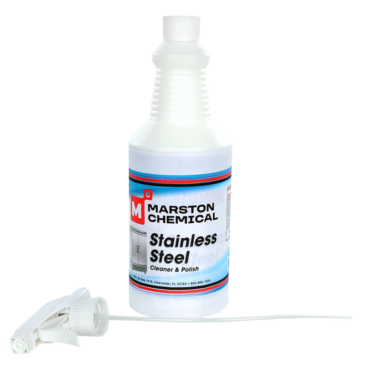 Marston Chemical 330193 Stainless Steel & Metal Cleaner 32 Oz Professional-grade Solution Designed To Clean