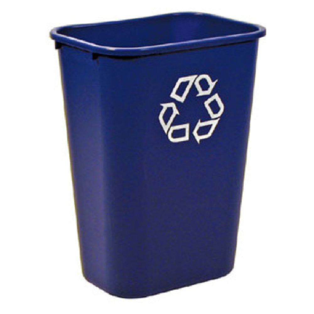 Rubbermaid FG295773BLUE - Deskside Recycling Container, 41-1/4 Quart, 15-1/4"W X 11"D X 19-7/8"H