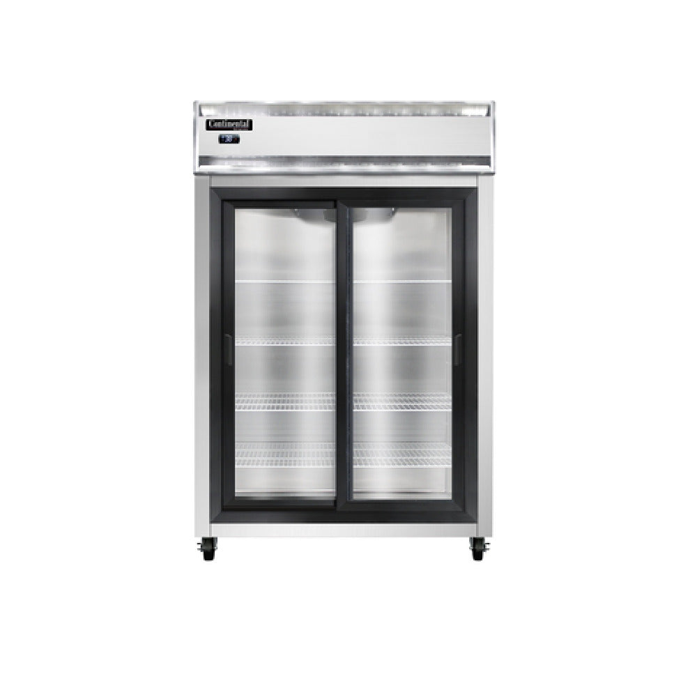 Continental Refrigerator 2RSNSSSGD Refrigerator Reach-in Display Two-section