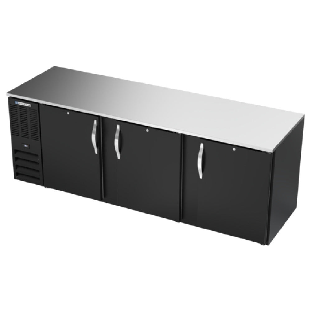 Beverage Air BB94HC-B - Refrigerated Back Bar Storage Cabinet, Three-section, 94"W X 30-3/8"D X 34"H