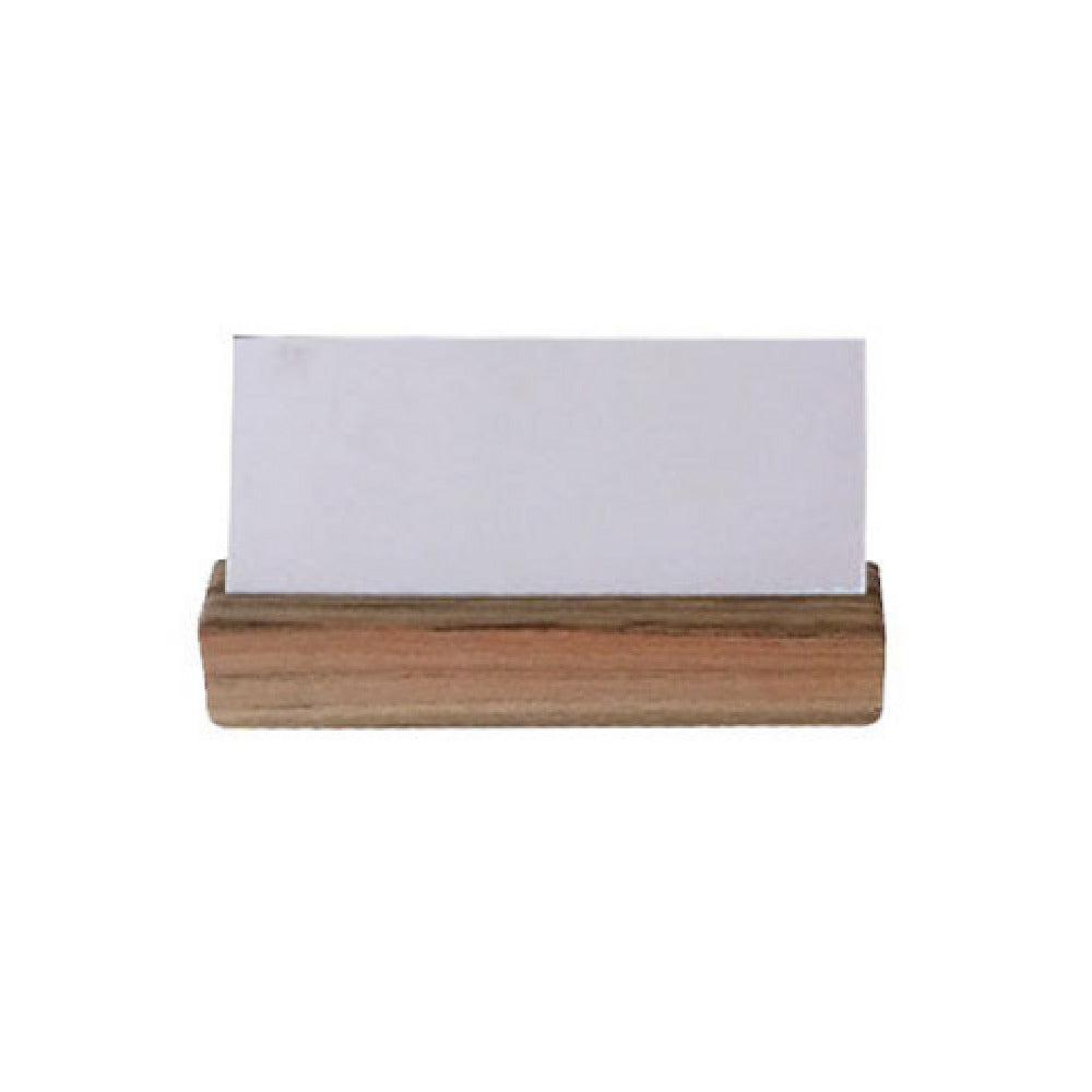 Steelite DWFB11524T Small Card Holder 1" X 1" X 3.5"H Wood