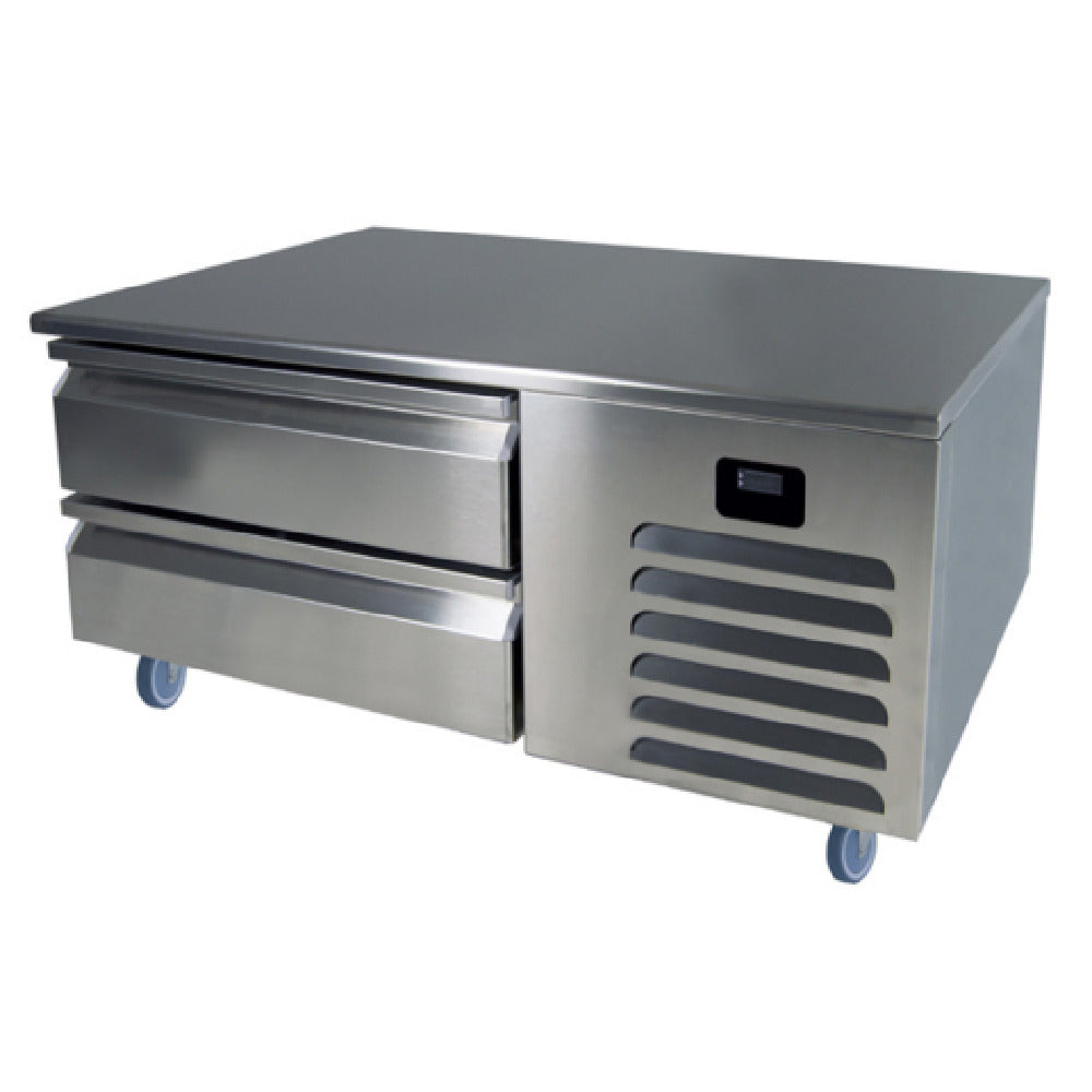 QualServ (Middleby) UCFB548-SS61A - Freezer Base, Self-contained Refrigeration, (2) Drawers Hold (2) 12"x20"x4" Pans