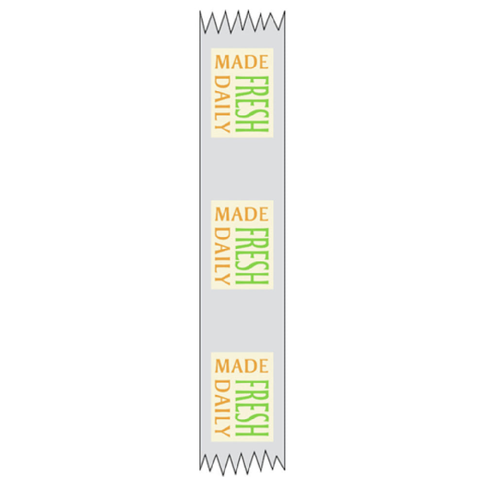 Hubert 98110 - Merchandising Food Tape, "Made Fresh Daily", 1" X 500' Roll