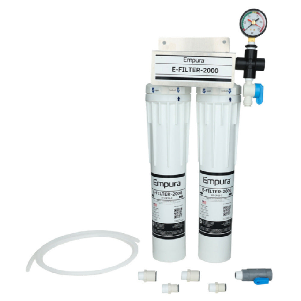 Empura E-FILTER-2000 - Water Filtration System, 3"W X 8.5"D X 21"H, (2) Unit System