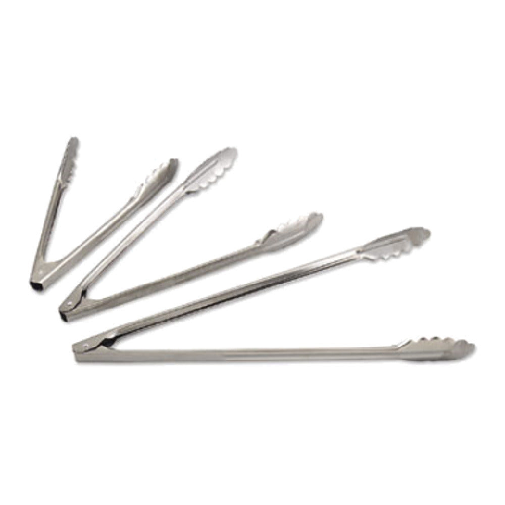 Alegacy Foodservice Products 6511 E™ Economy Spring Tongs 9-1/2"L Scalloped Edge