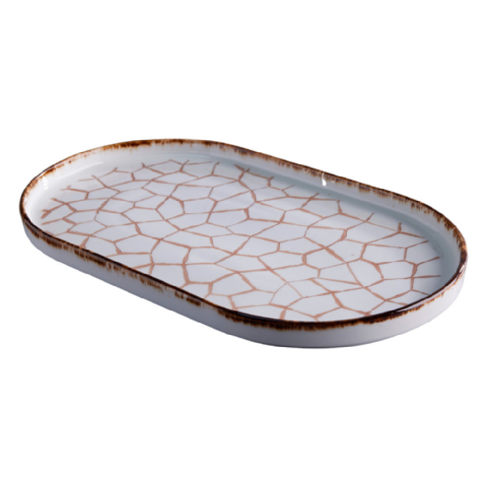 GET Enterprises PA133I997706 Rustic Tray 13.9" X 8.5" Cracked