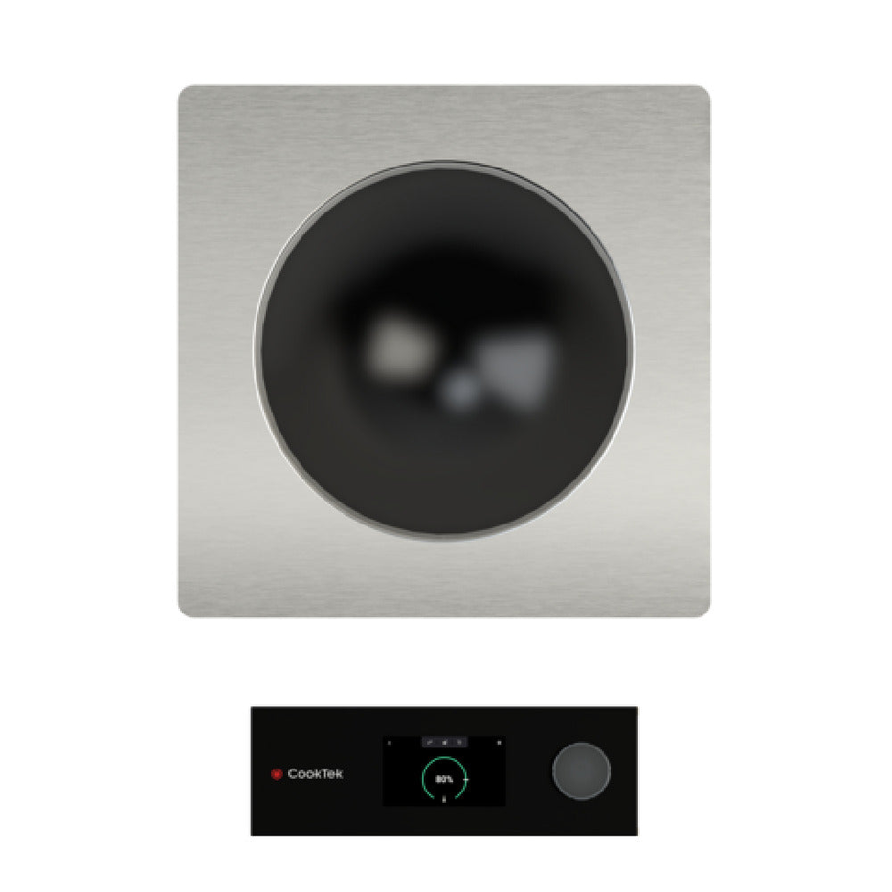 Cooktek HTD-9500-WK25-1 Induction Wok Drop-in 4.3" Capacitive Touch Display
