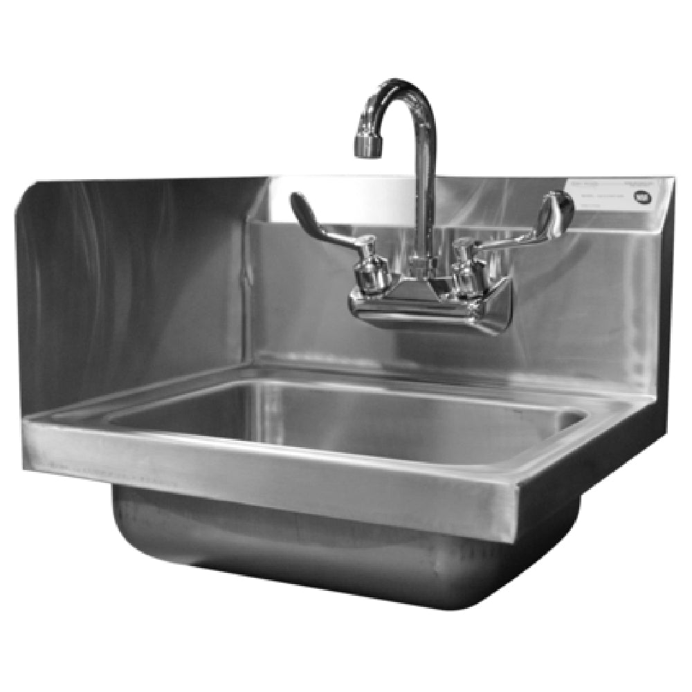 Serv-Ware HS15-CWP-SSL - Hand Sink, Wall Mount, 14" Wide X 10" Front-to-back X 5-1/2" Deep Bowl