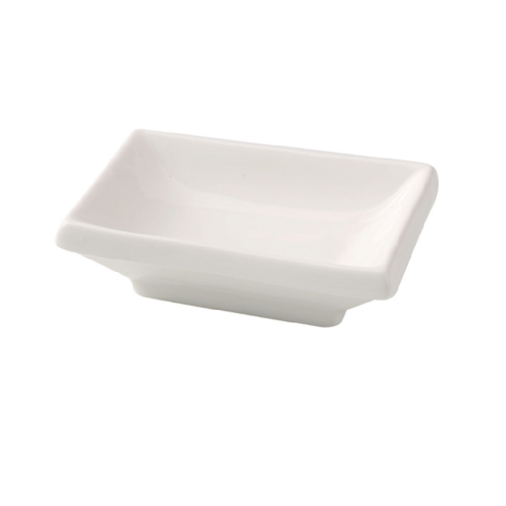 Yanco FU-4046 Fuji Sauce Dish 2-1/2"W X 3-3/4"D X 1"H 1.5 Oz