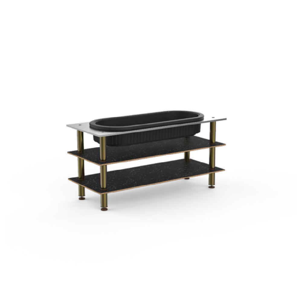 Steelite MGCMLE03MBXF Mogogo Buffet Solutions Modular Salad Bar Unit 3-tier 71" X 29-1/2" X 35"H