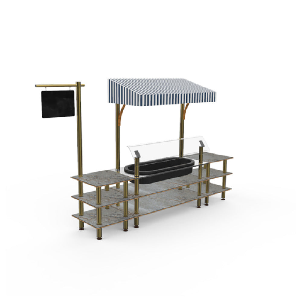 Steelite MGCMLA01GBWF Classic Canopy Cooling Station 130"W X 29 1/2"D X 96"H Mixed Materials