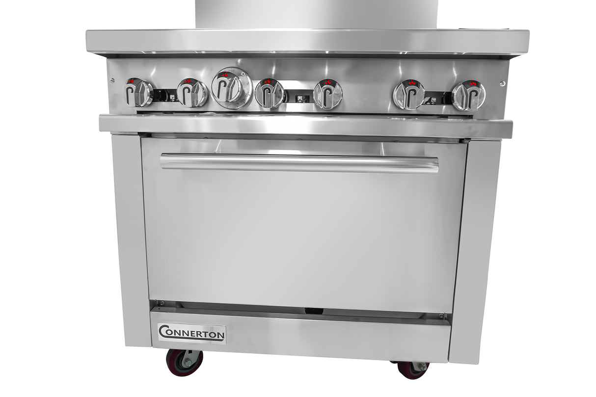 Connerton Cooking CN36-6_NAT Restaurant Range Gas 36"W X 33.9"D