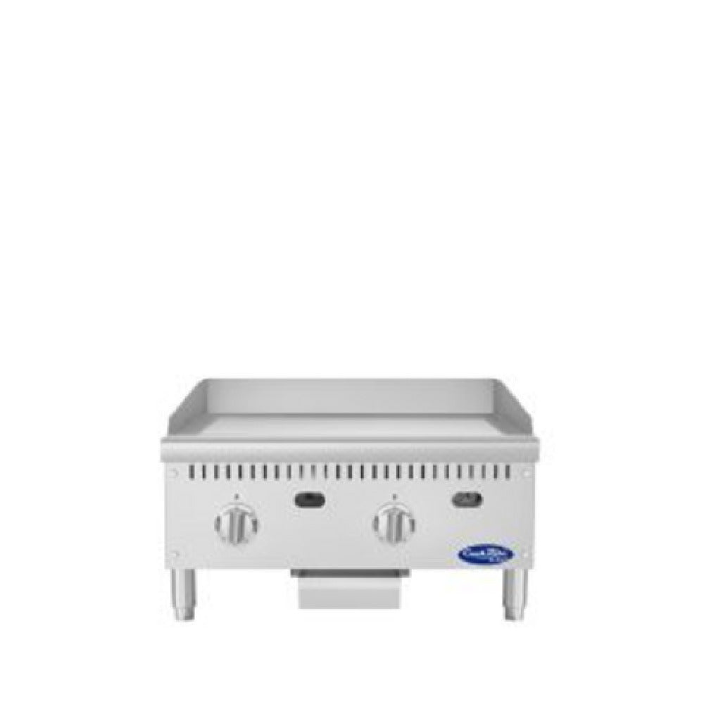 Atosa USA, Inc. ATG-2424-C - CookRite Chrome Plated Griddle, Gas, 24"W X 32"D X 15-1/4"H