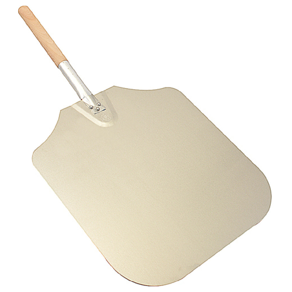 Franklin Machine Products 137-1639 X-Large Pizza Peel 16"W X 18"D Aluminum Blade 12" Long Wooden Handle