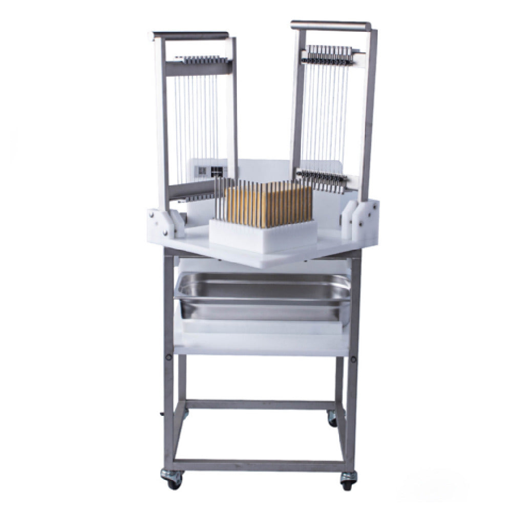 BOSKA Professional Cheese Equipment 512035 Boska Cheese Blocker Pro+ 15 Mm Incl. Pivot Table 17.32''W X 17.32''D X 35.43''H