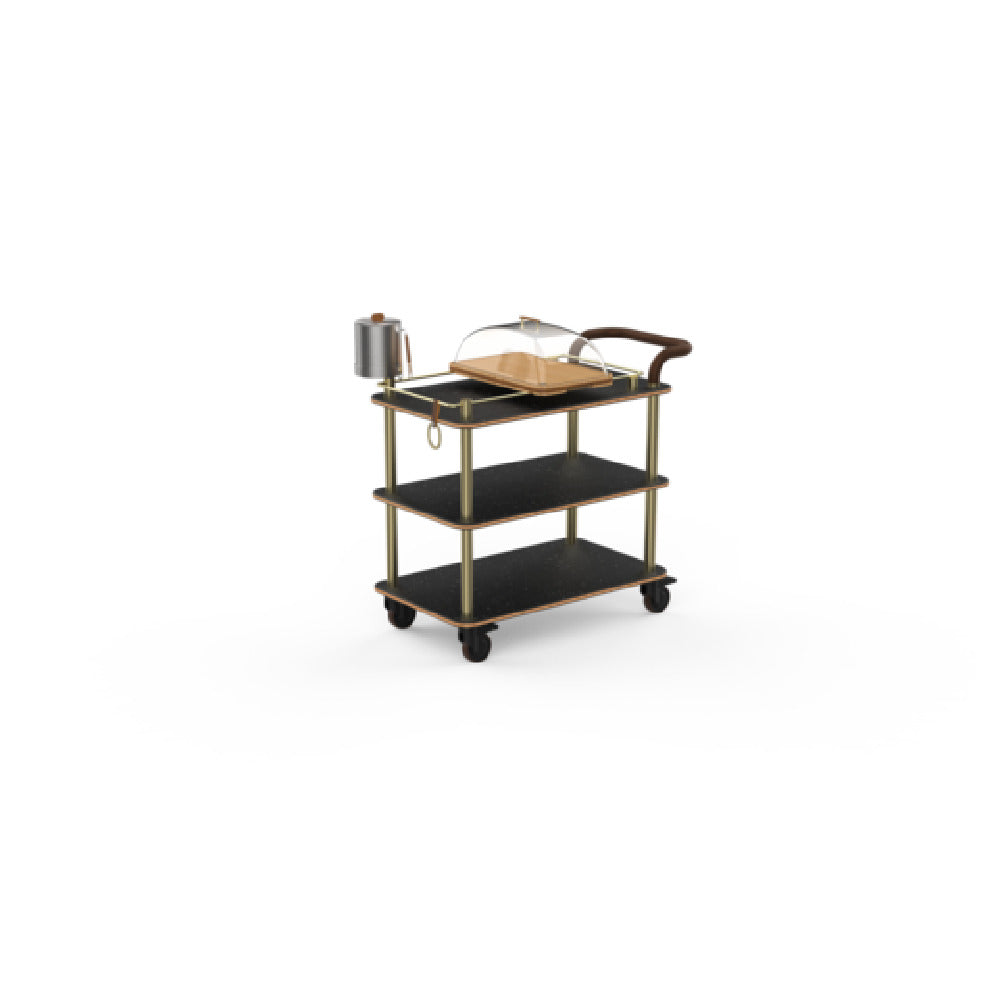 Steelite MGCRNX04MBXX Mogogo Buffet Solutions Roll'n Cheese Plate & Wine Cart 41-1/2" X 21" X 40-1/2"H