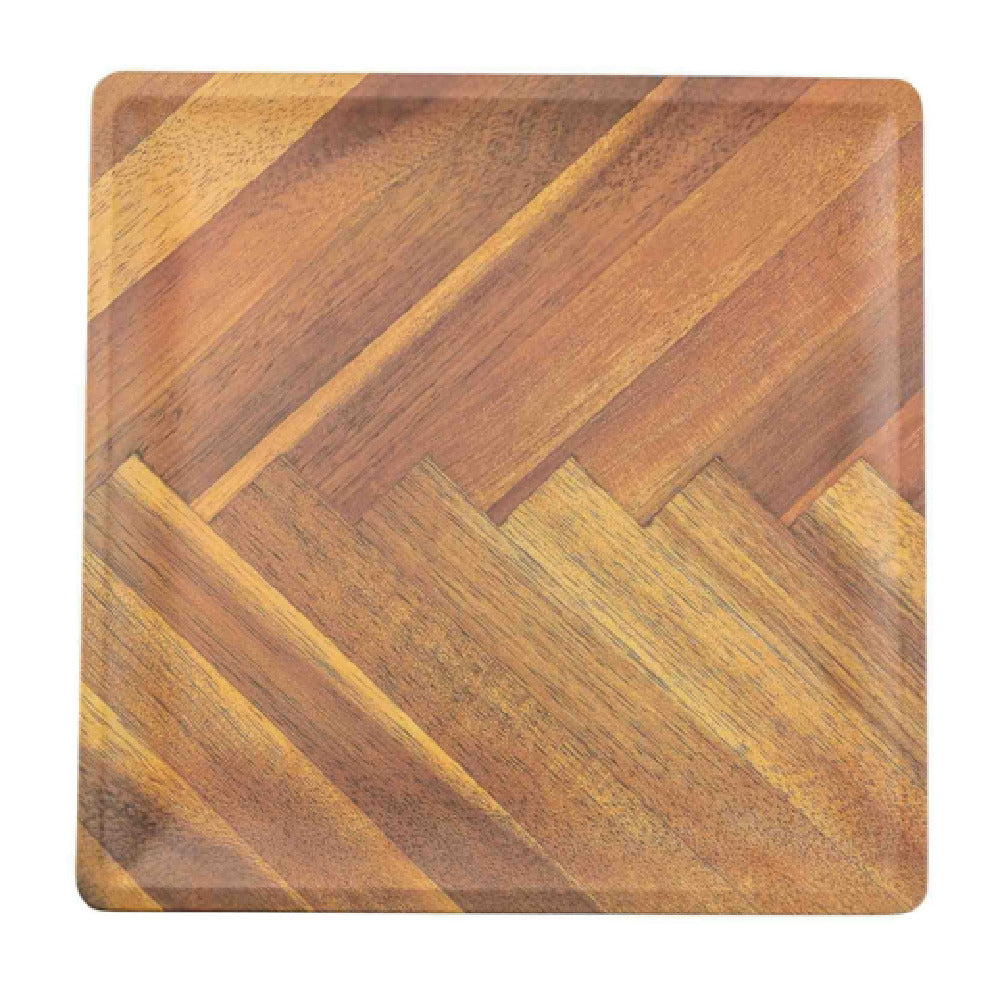 TableCraft Products 13156 - Aeris Collection™ Serving Plate, Tone On Tone, 11" X 11" X 0.5"