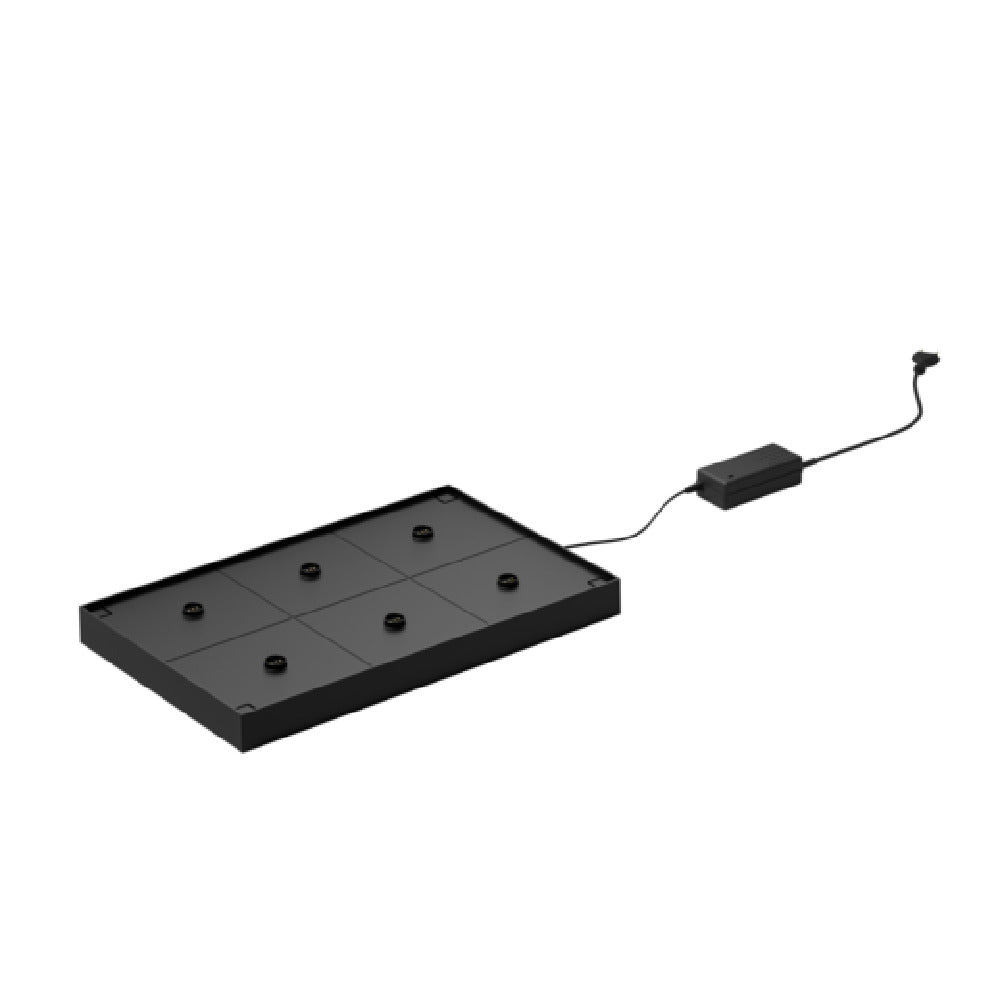 Steelite UTPCHRGSHLF933 - 6-Lamp Contact Charging Tower Platform, Hollowick Cordless Lamps
