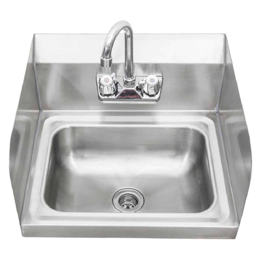 Sapphire Manufacturing SMHS-02-D Hand Sink Wall-mounted With Left & Right Splash Guards