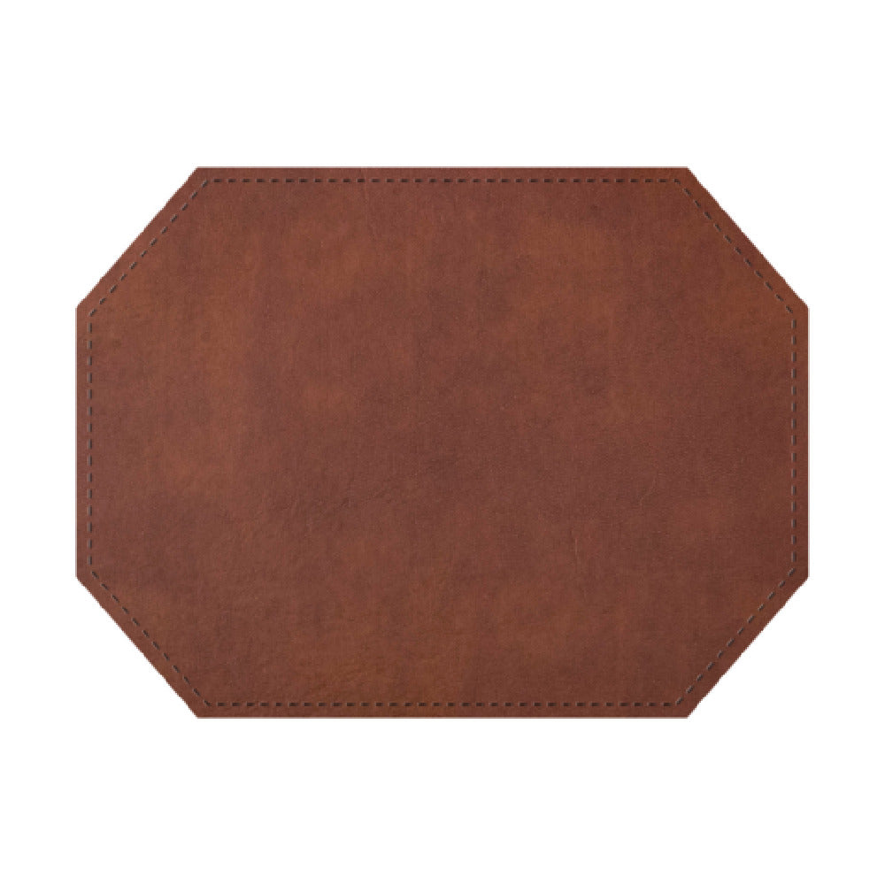 Risch PLACEMATDXOCT-LTH Leather Premium Placemat 16" X 12" Octagon