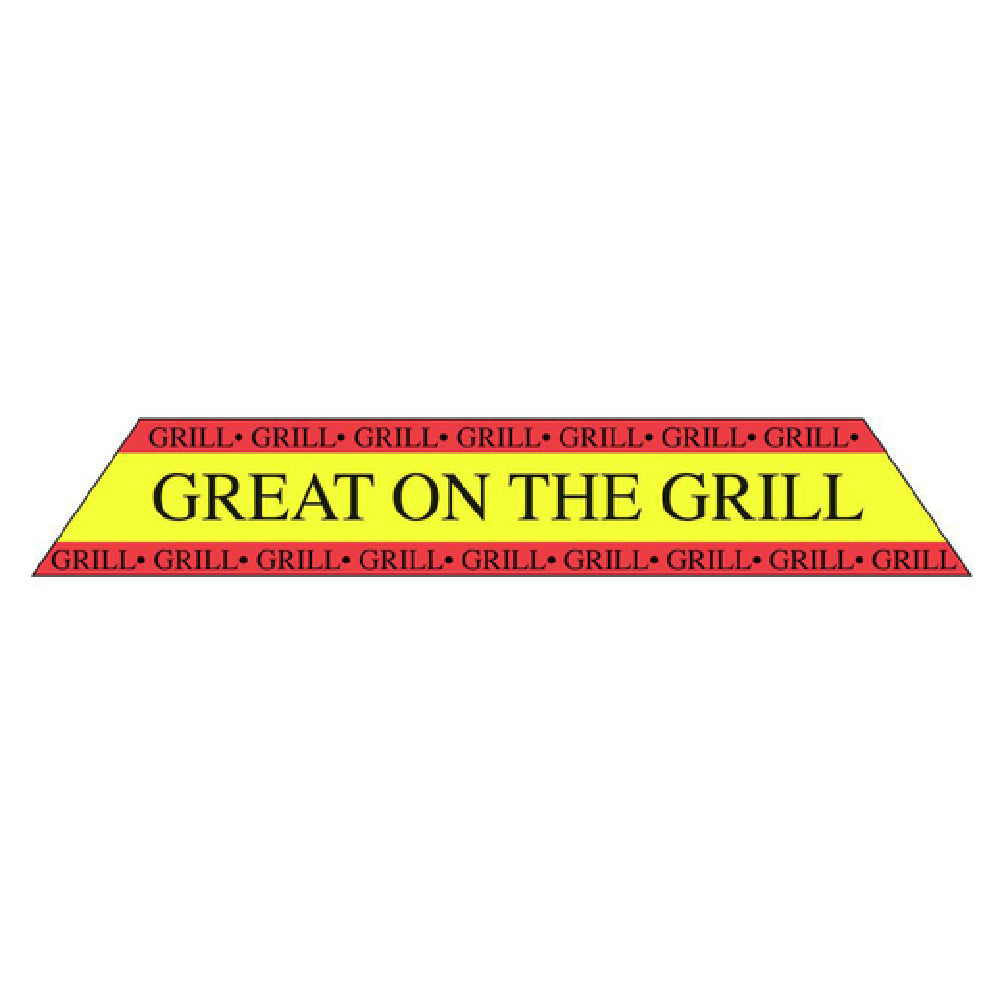 Hubert 79092 - Food Packaging Label, "Great On The Grill", 4-1/2" X 3/4"