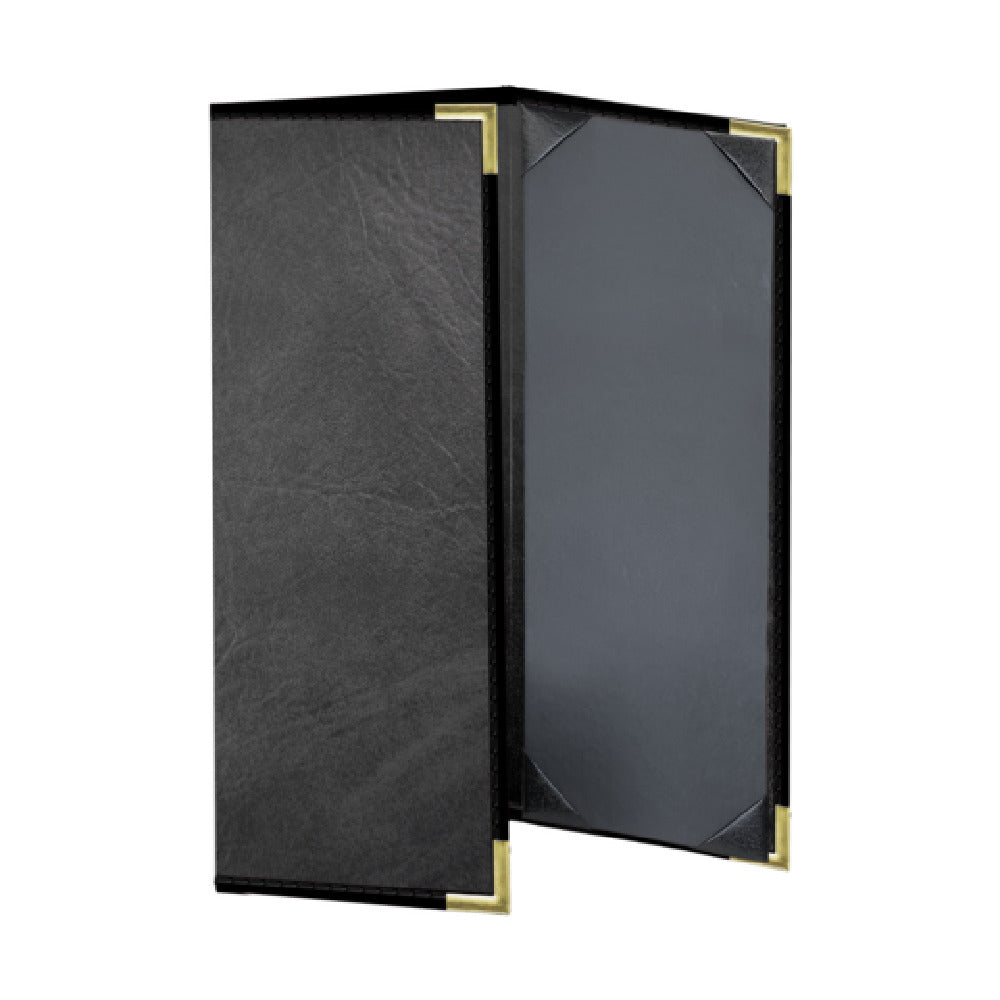 Risch SEVDX-3V 4.25X11 Seville Deluxe Hardback Antibacterial/antimicrobial Faux-leather Menu Cover (specify Color)