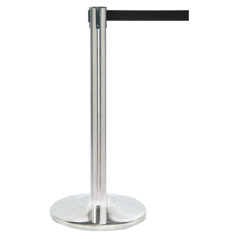 Hubert 40060 - Stanchion, Includes: (1) 40"H Post, (1) 14" Dia. Tapered 30 Lb. Base With Protective Rubber Floor Guards & (1) 7' Black Belt