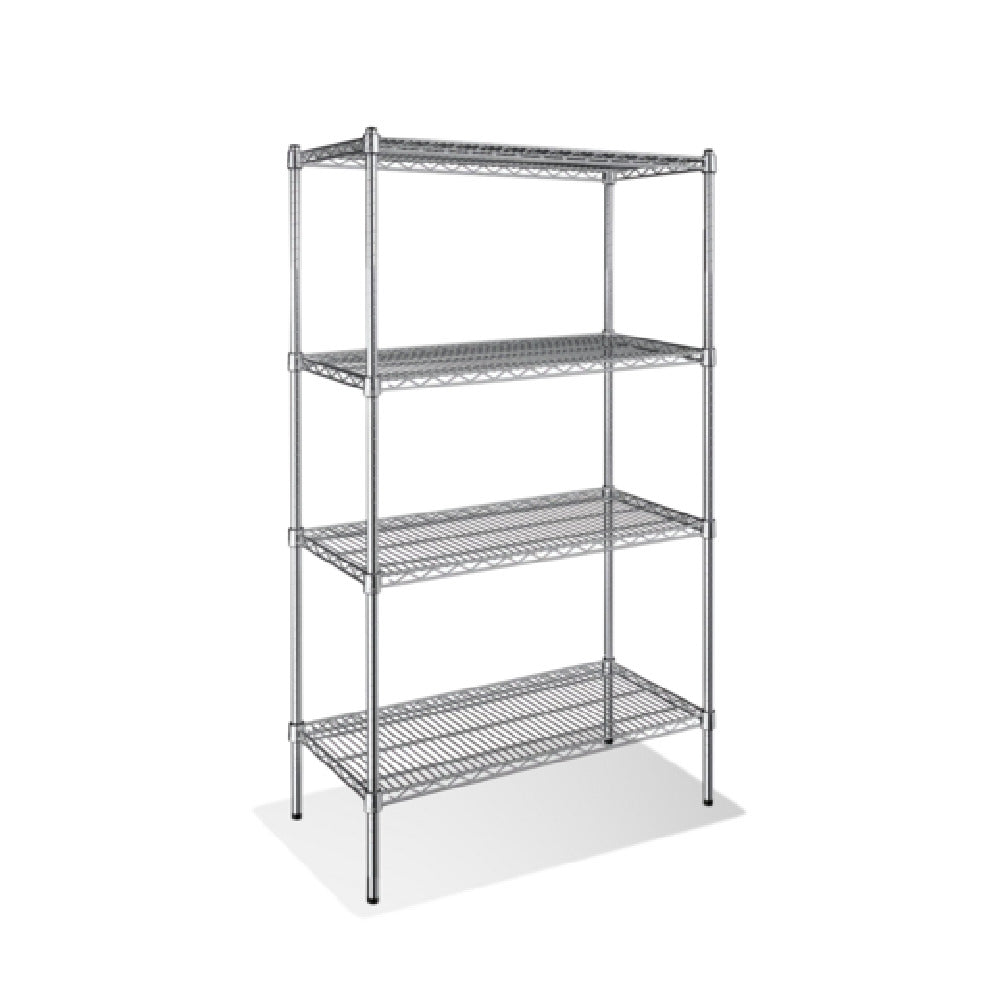 Steel Works Stainless SW1836C-4 Heavy Duty Wire Shelving Unit 4-tier 18"x 36"