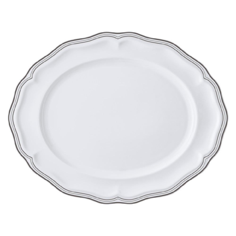 Steelite 62582FP817 Oval Platter 13.0" X 10.5" X 1.0" Adelina
