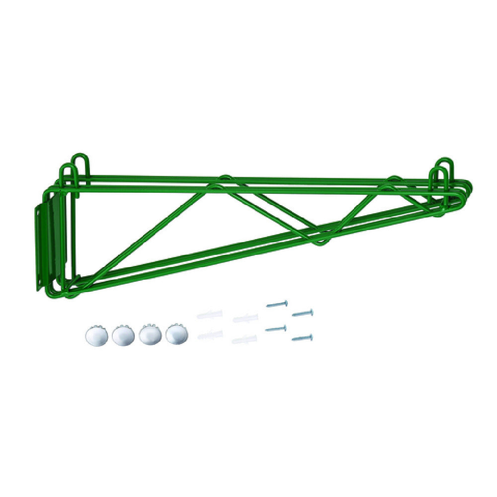 Hubert 53289 - CenPro Double Wall Mounting Bracket For Green Epoxy Wire Shelving