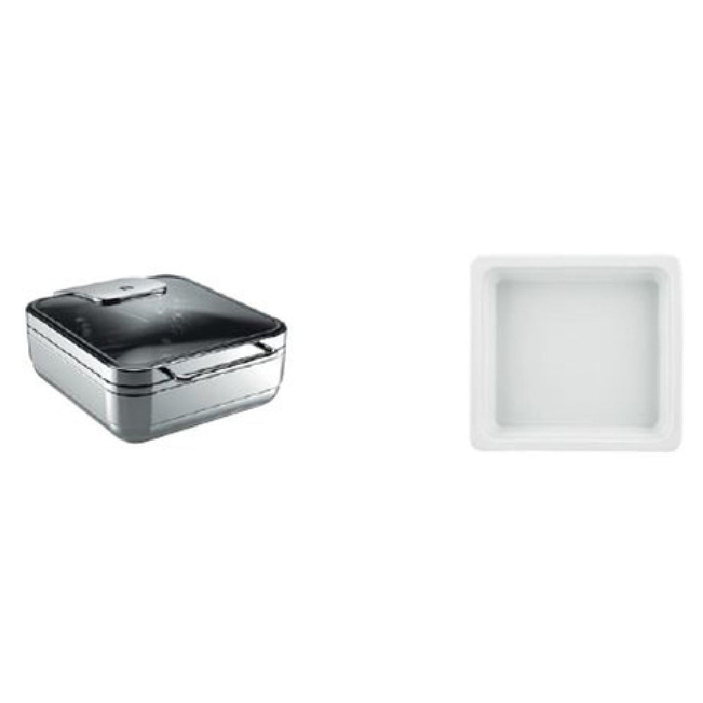 Bauscher Hepp 57.0002.6014 - Chafing Dish Promo Kit, Includes: (1) Square Induction Chafing Dish (57.0002.6040) & (3) 160.6 Oz.