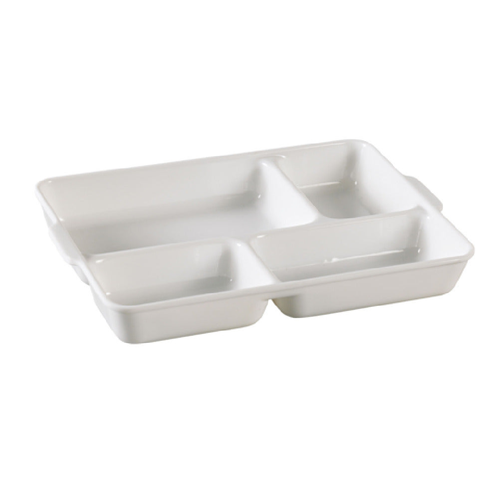 Yanco NC-4420 Nu-Classic Compartment Plate 9-1/2" X 7" X 1-1/4" Rectangular