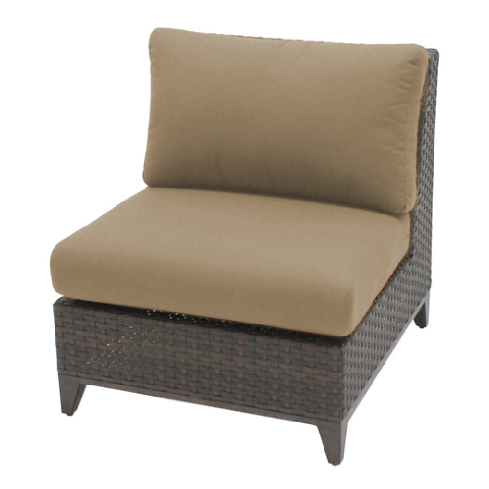 Plantation Prestige Commercial Furniture 8790200-025422 Savannah Middle Sofa Section Deep Seating With Sunbrella® Fabric Cushions