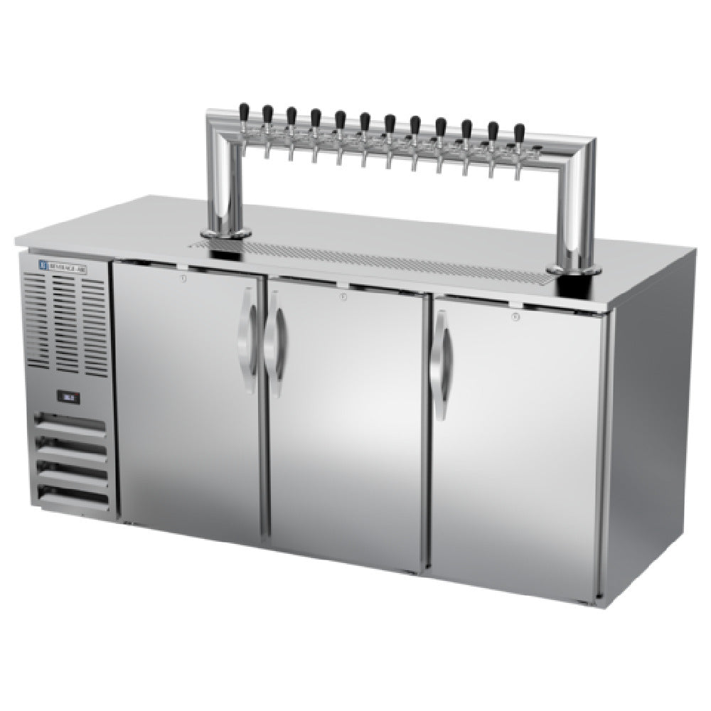 Beverage Air DD72HC-S-12T - Direct Draw Dispenser, 72"W X 30-3/8"D X 49-7/8"H, 23.643 Cu. Ft.