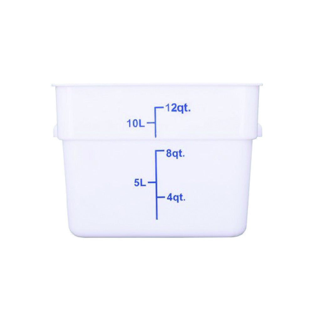 Hubert 58588 - CenPro® Food Storage Container, 10-7/8"W X 10-7/8"D X 8"H, Square