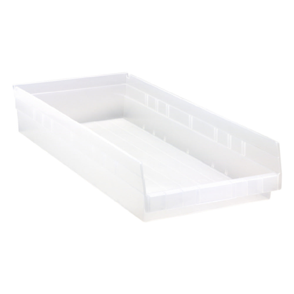 Quantum QSB116CLCS - Economy Shelf Bin, Nesting, 11-1/8"W X 23-5/8"L X 4"H