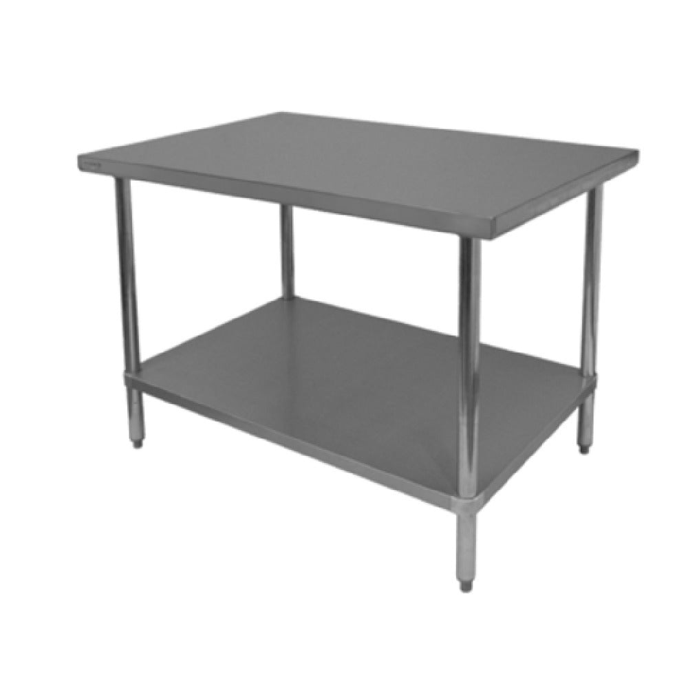 GSW USA WT-P2460 Premium Work Table 60"W X 24"D X 35"H 16/201 Stainless Steel Top