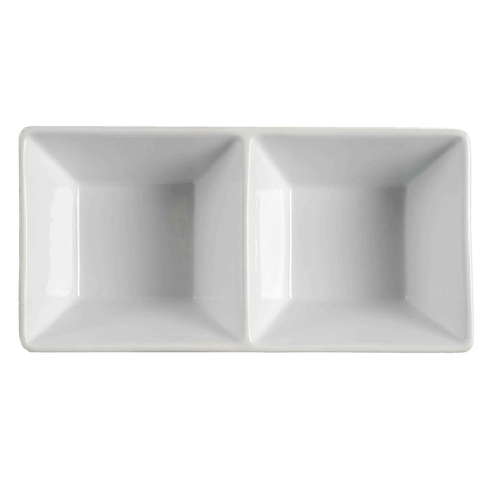 Palate & Plate AW-0218 - Appetizer Dish, 2-section, 7 Oz. Per Section