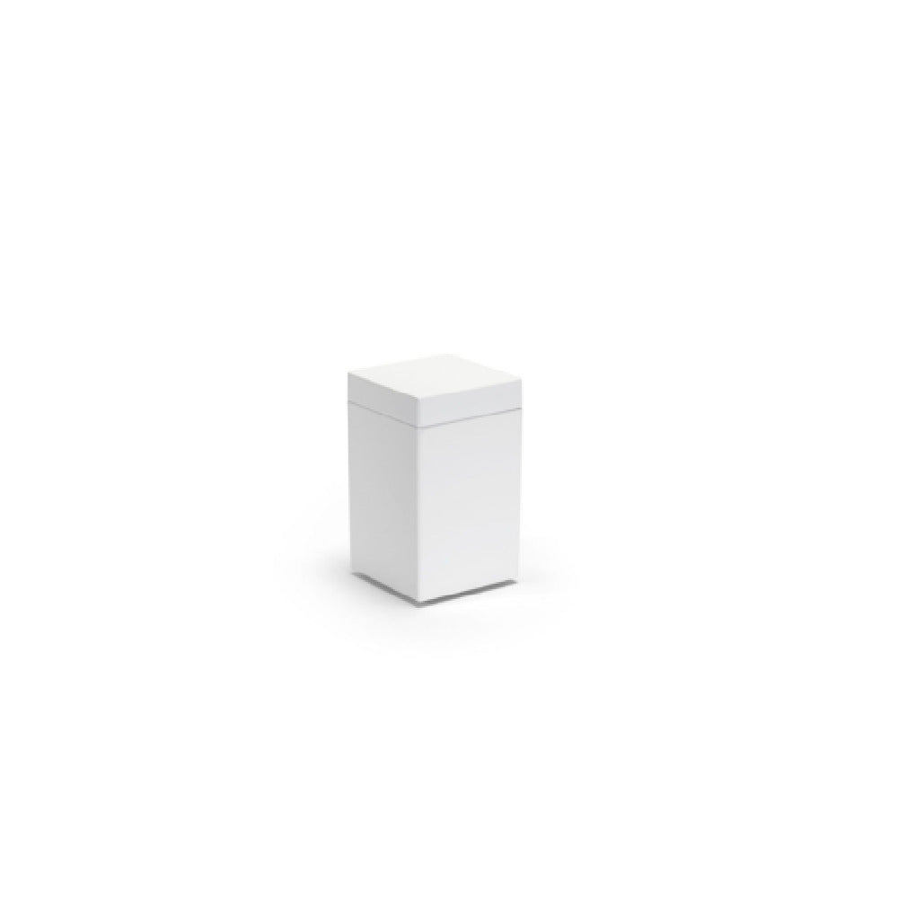FOH RJR018WHT12 Jar 2.5"W X 2.5"D X 4.25"H Square