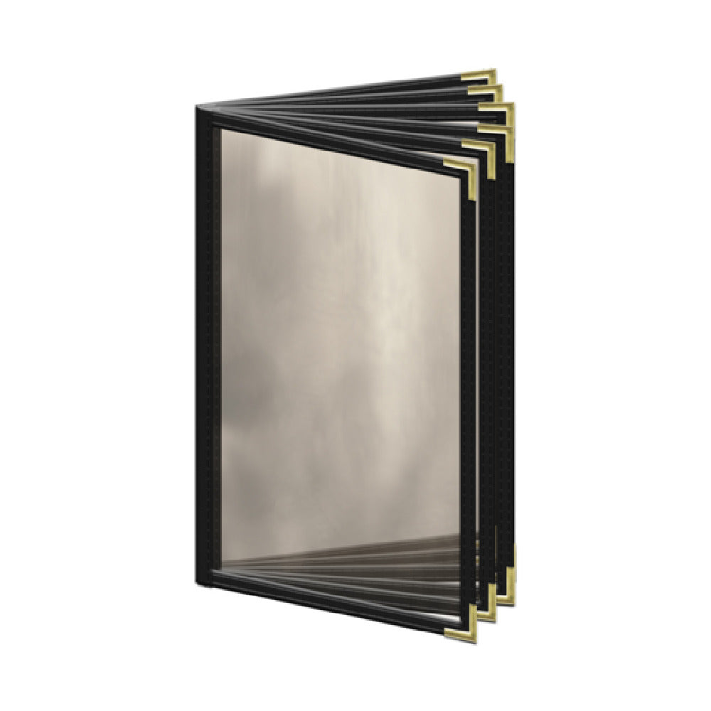 Risch TE-12V 5.5X8.5 Deluxe Clear Sewn Menu Cover 5-1/2" X 8-1/2" Booklet