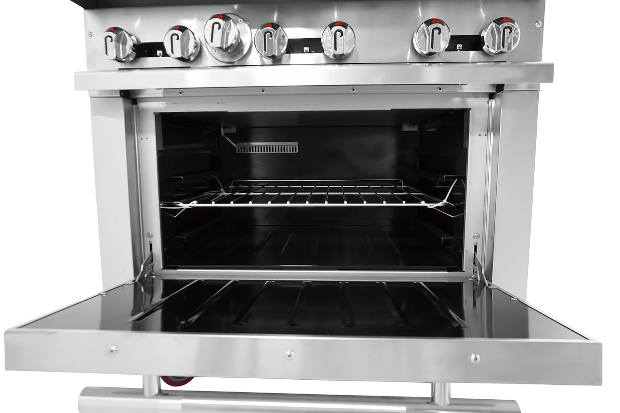 Connerton Cooking CN36-6_NAT Restaurant Range Gas 36"W X 33.9"D