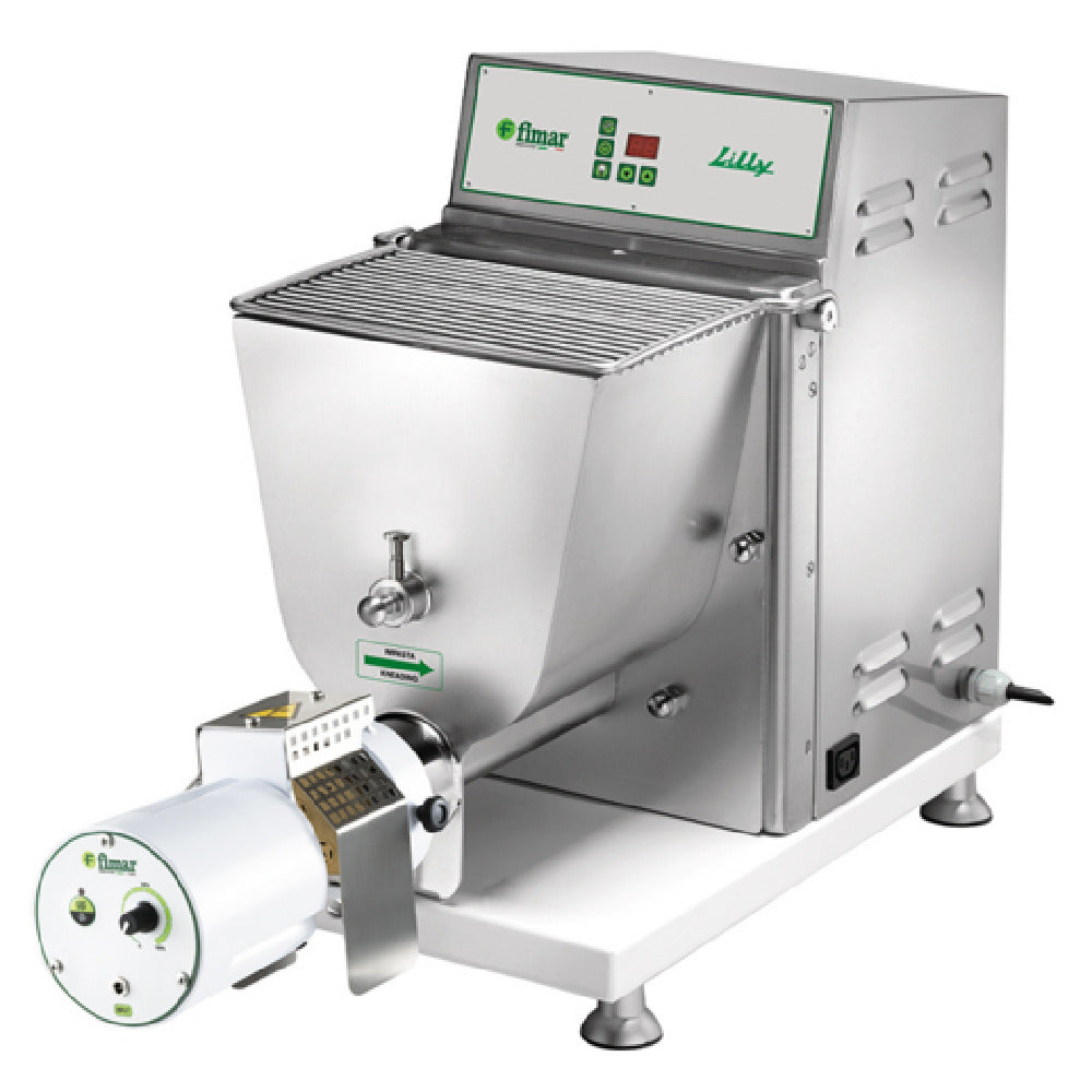 AMPTO UL-PF40E - Lilly Pasta Extruder And Mixer In One, Countertop, Produces Up To 28.7 Lbs. Output/hour (varies Upon Shape And Recipe)