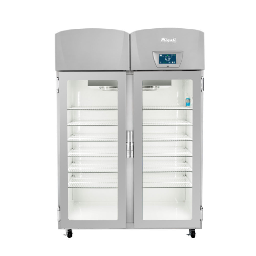 Migali Industries EVOX-2RG-BB Blood Bank Refrigerator 44.9 Cu. Ft. Capacity Two Glass Door