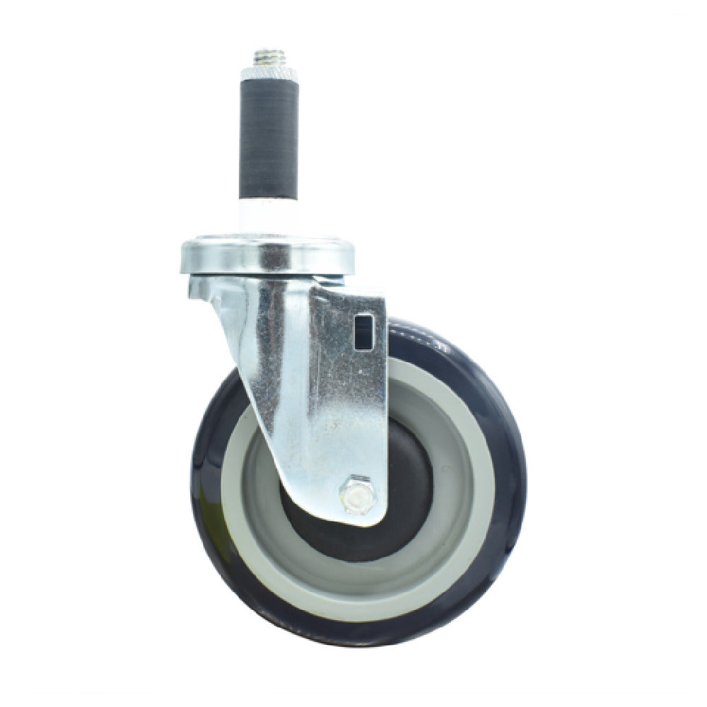 BK Resources 5SBR-1RA-PLY - Swivel Caster, 1" Expanding Stem, 5" Polyolefin Wheel