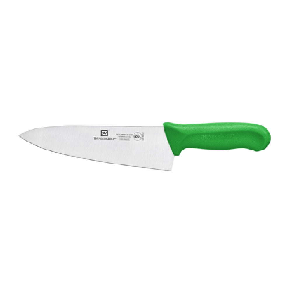 Thunder Group SLKF409GR Chef's Knife 8" Blade Green Polypropylene Handles