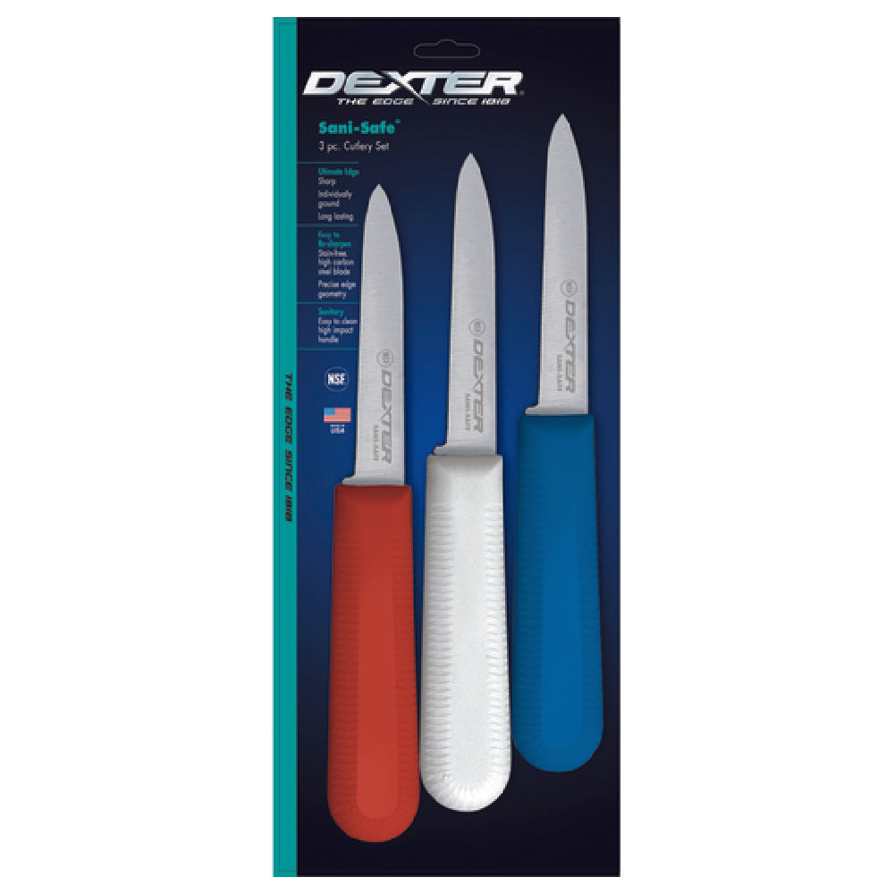 Dexter Russell 15493 Sani-Safe® (S104-3RWC) Cook's Style Paring Knife 3-1/4" Stain-free